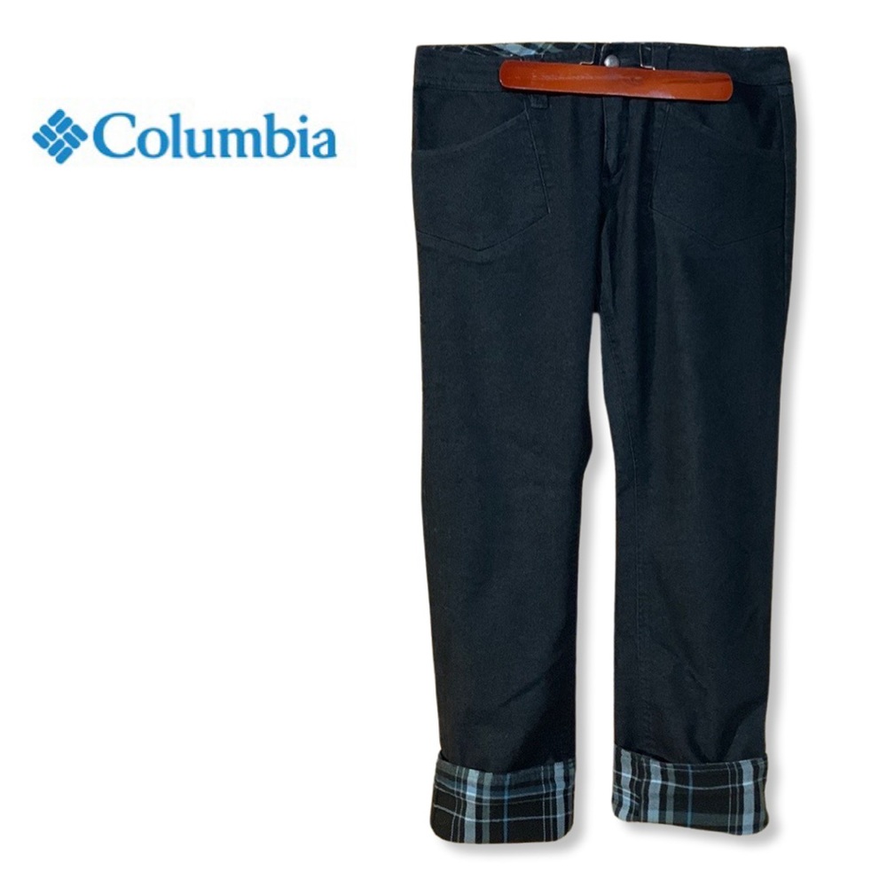 Columbia Jeans Dark Navy Womens 8 Regular with rollup contrast cuff